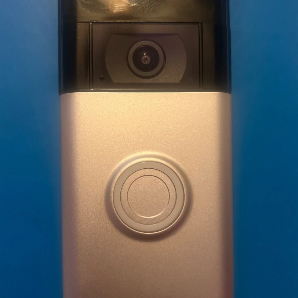 Ring Video Doorbell - Silver and Black- Second Generation